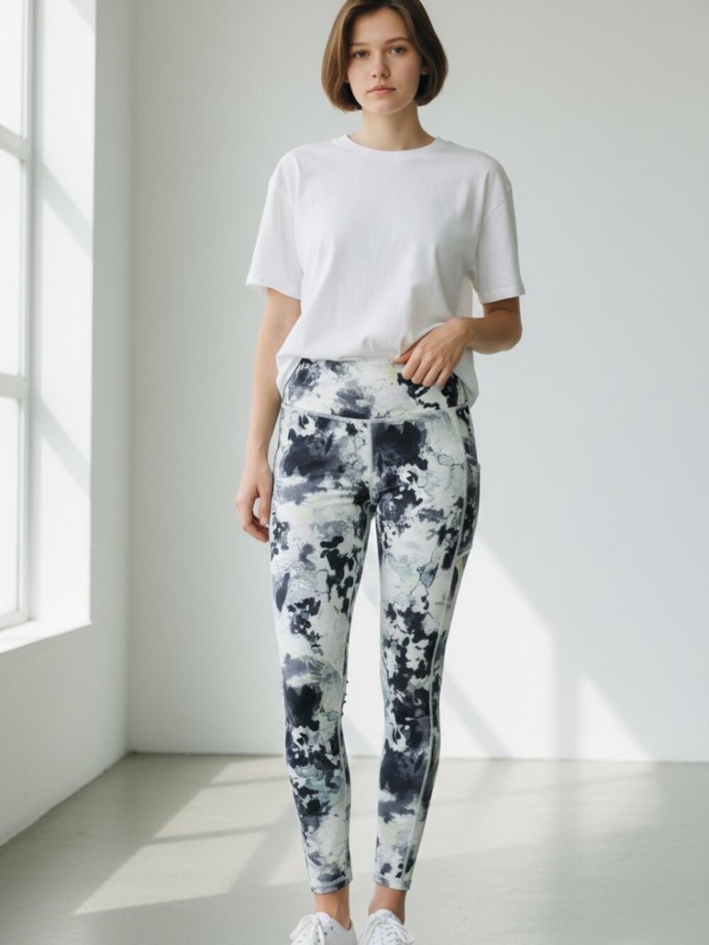 Apana Tie-Dye Athletic Leggings